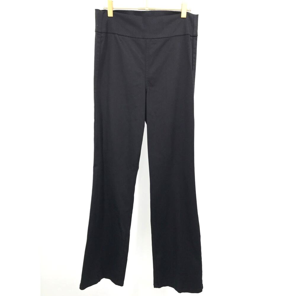 Level 99 Brie Black Pull On Flare Pants Size M Stretch